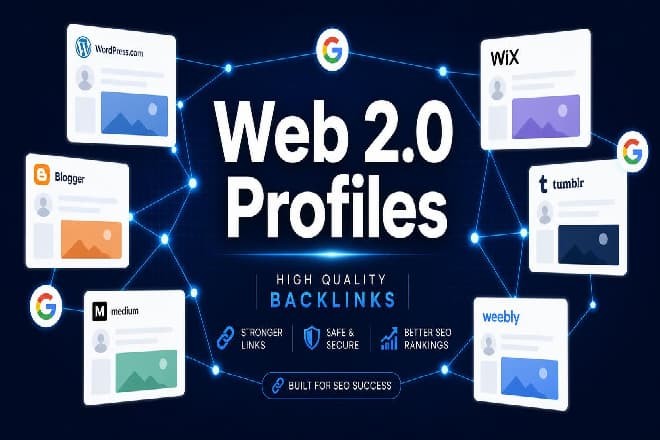 英文Web 2.0 Profiles谷歌外链100条代发 软件批量发布